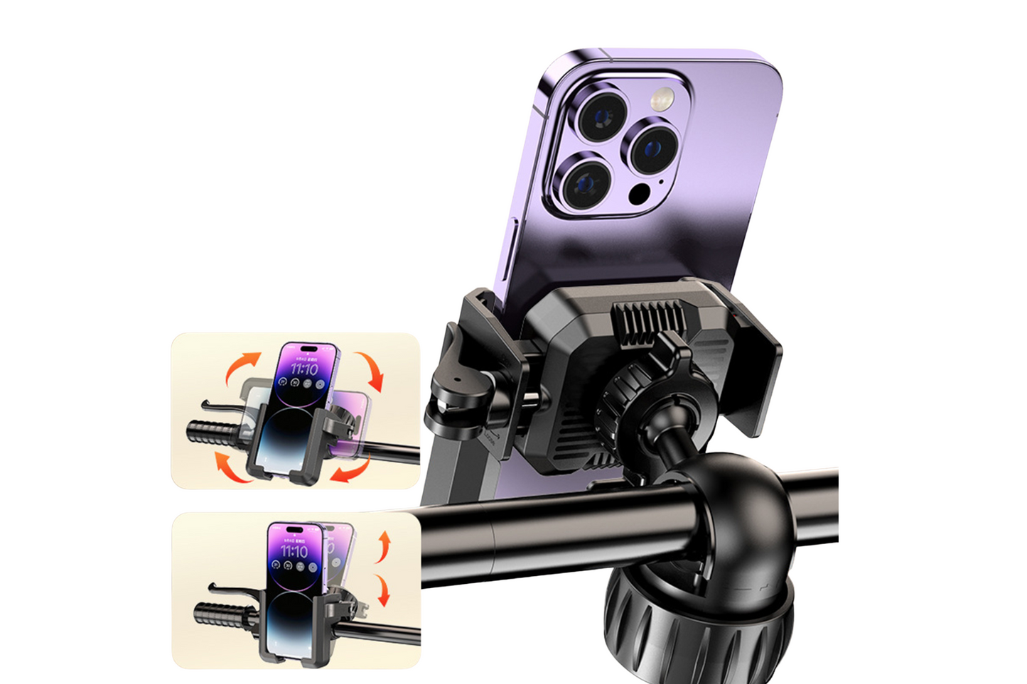 Supporto per telefono ruotabile per bicicletta